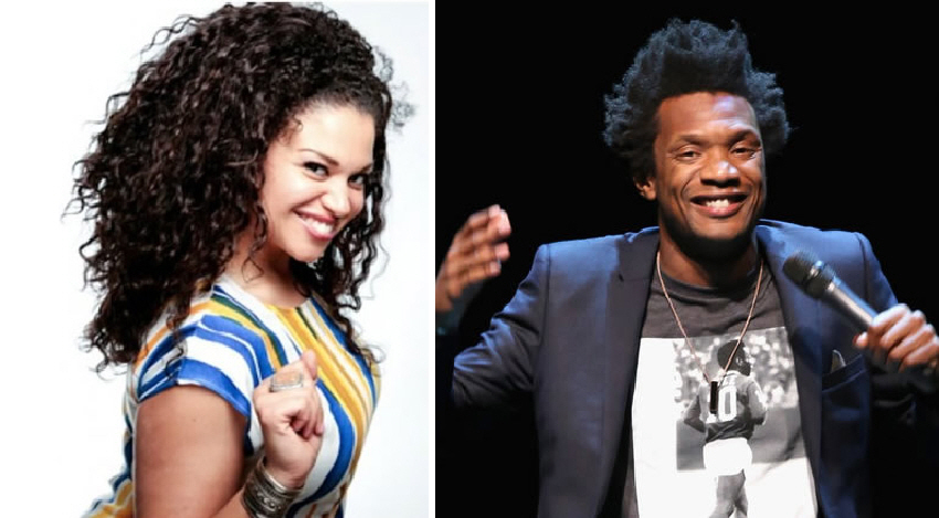 Michelle Buteau and Seaton Smith